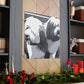 Old English Sheepdog portrait - Canvas