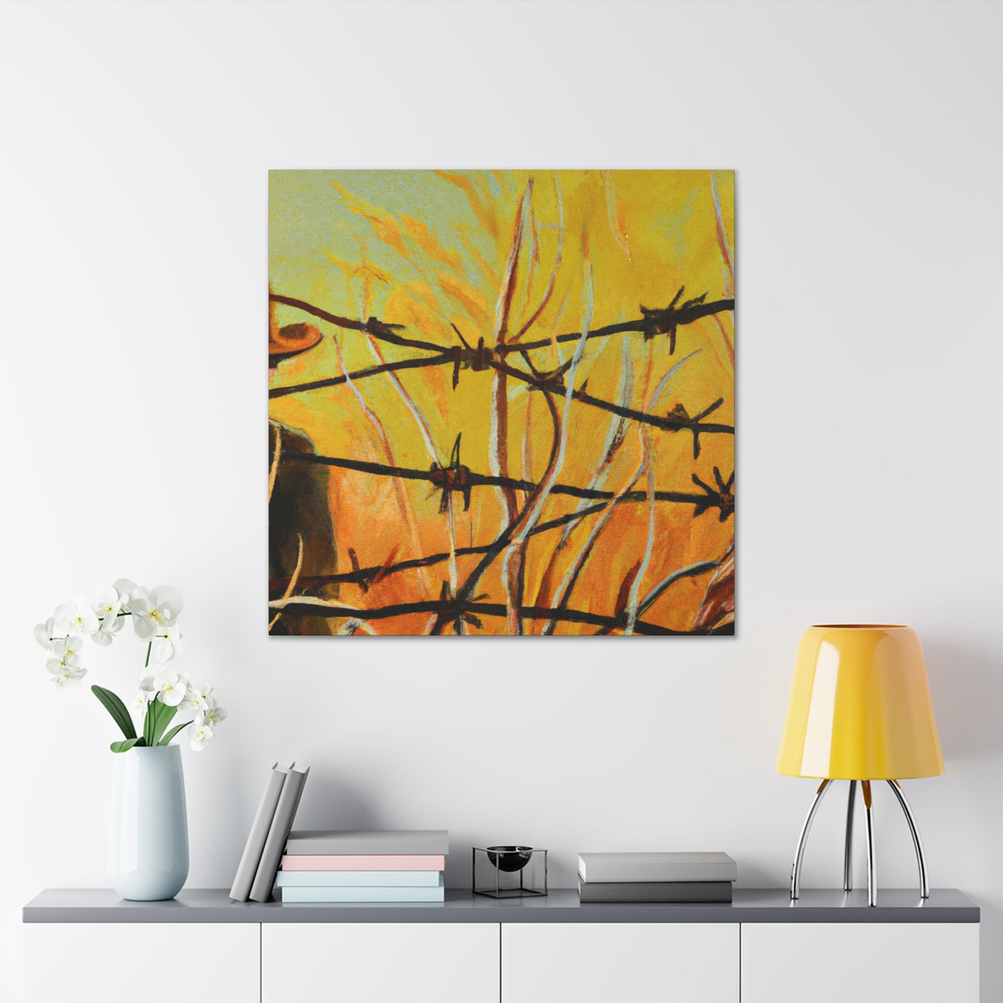 Barbed Wire Mirage - Canvas