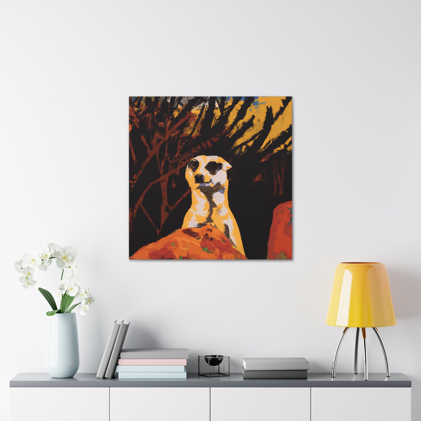 Meerkat Street Mural - Canvas