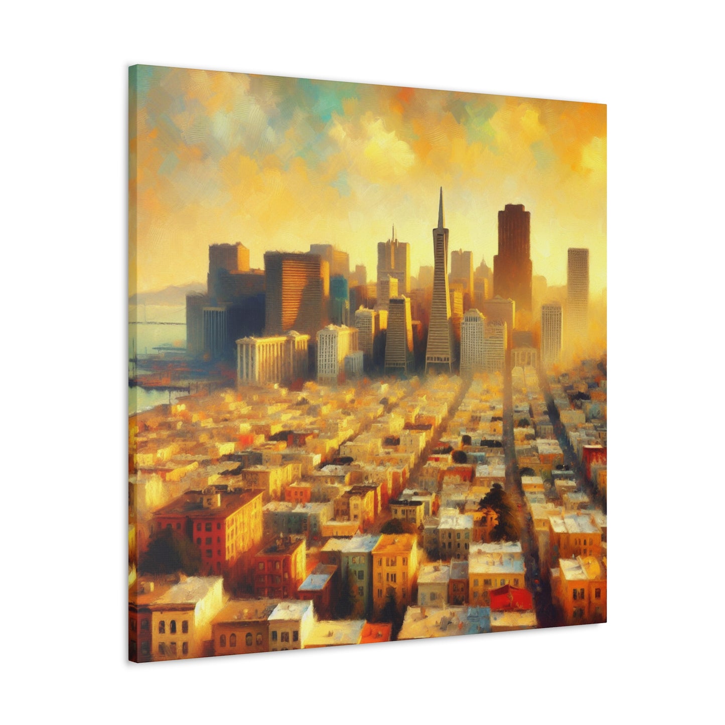 Golden City Hues - Canvas