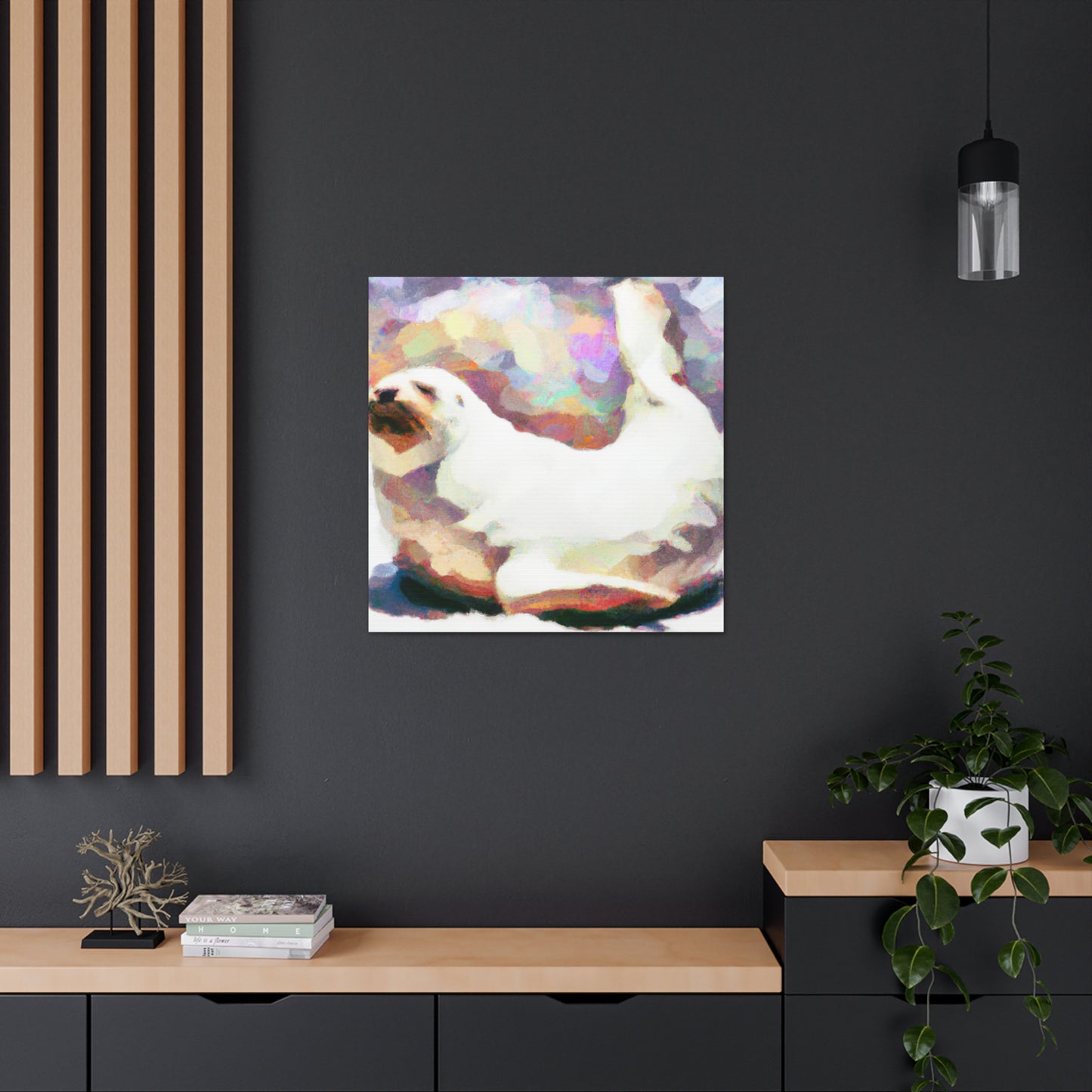 "Harp Seal Expressionism" - Canvas