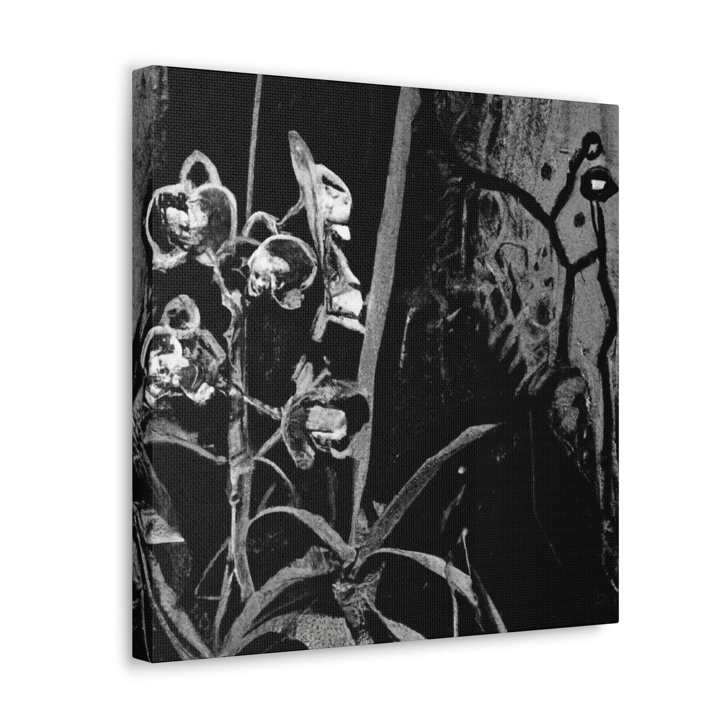 Orchids in Monochrome - Canvas