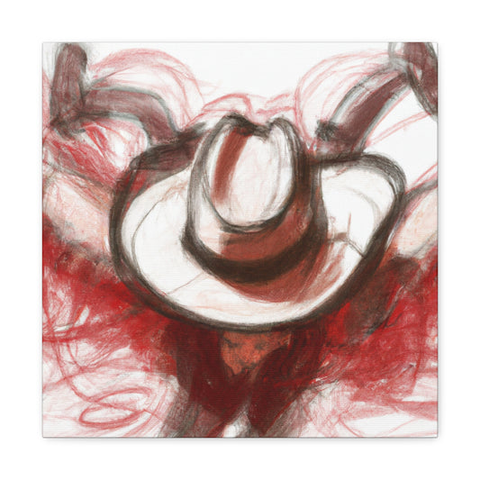 Cowboy Hat Contemplation - Canvas