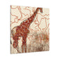 Giraffe Under Moonlight - Canvas