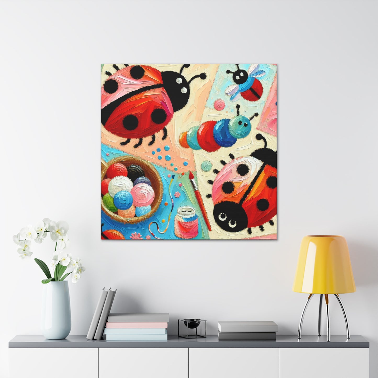 Bugs in Blooming Gardens - Canvas