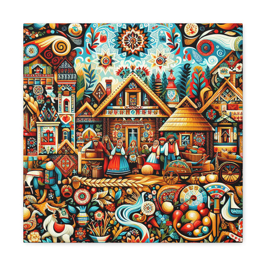 Whimsical Tapestry of Time - Canvas