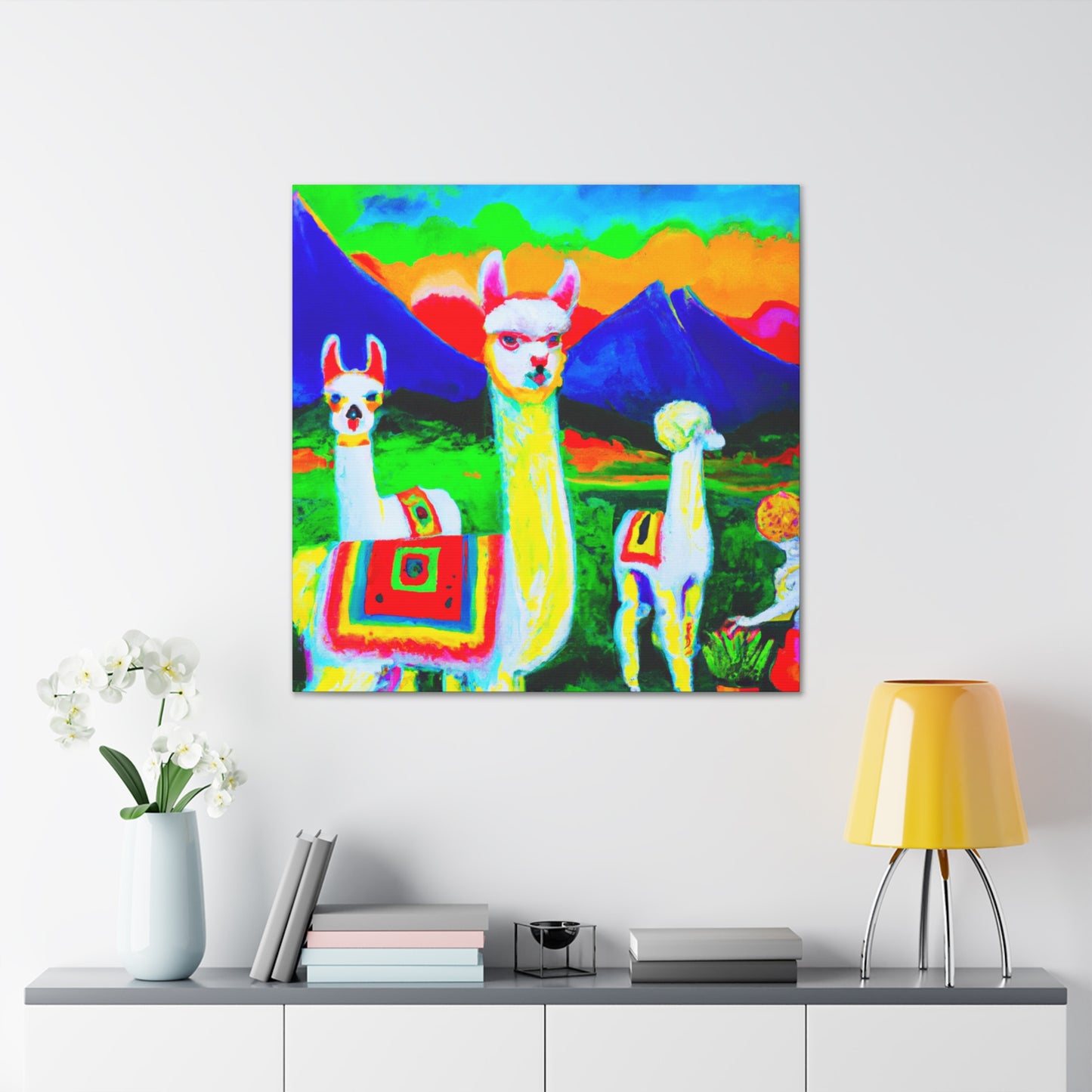 Alpaca In Dreamsland - Canvas