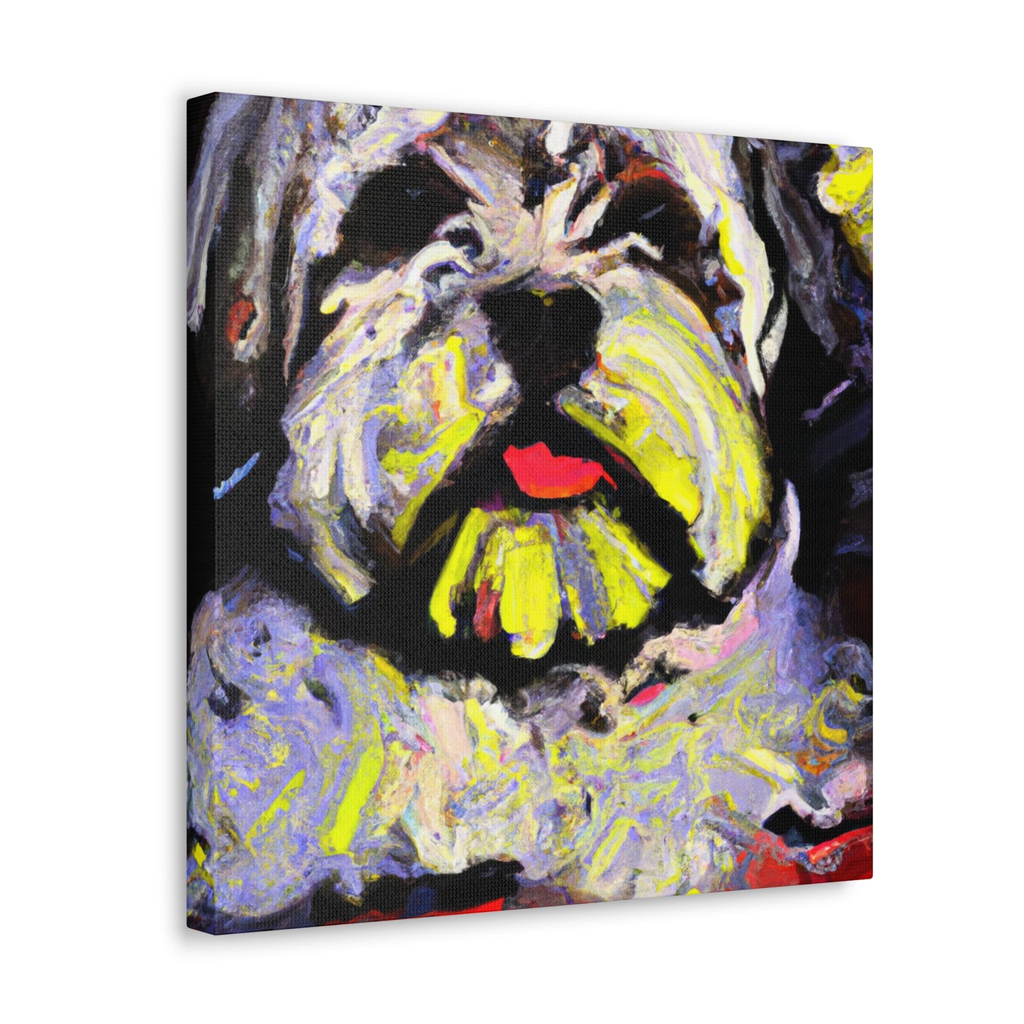 "Shih Tzu Expressionism Art" - Canvas