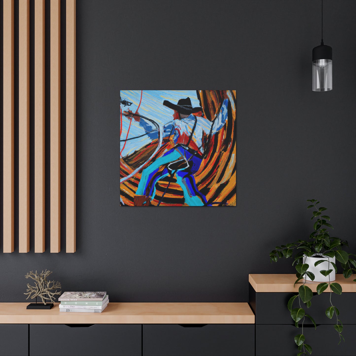 Lassoing Wild West Dreams - Canvas