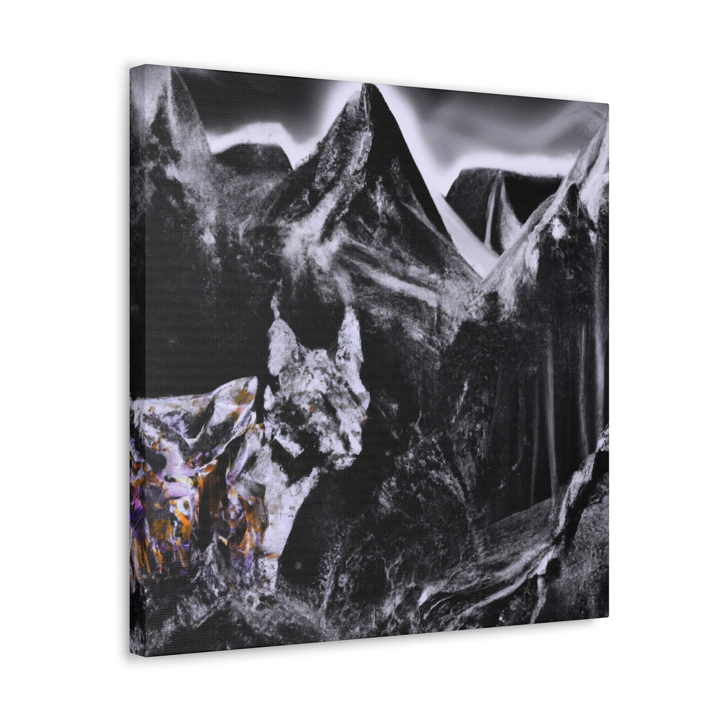 "Lynx's Mystic Reflection" - Canvas