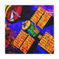 "Satellites in Fauvism" - Canvas