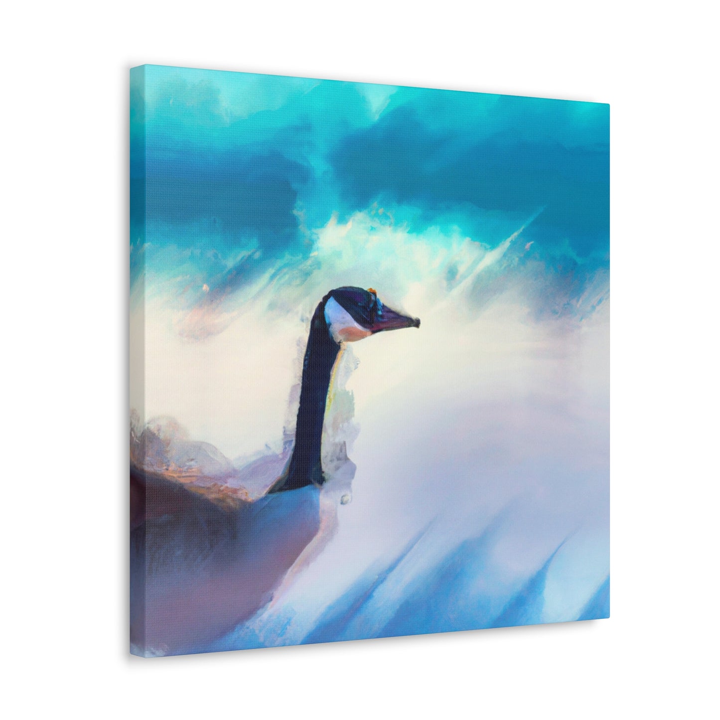 "Geese in Flight Painting" - Canvas