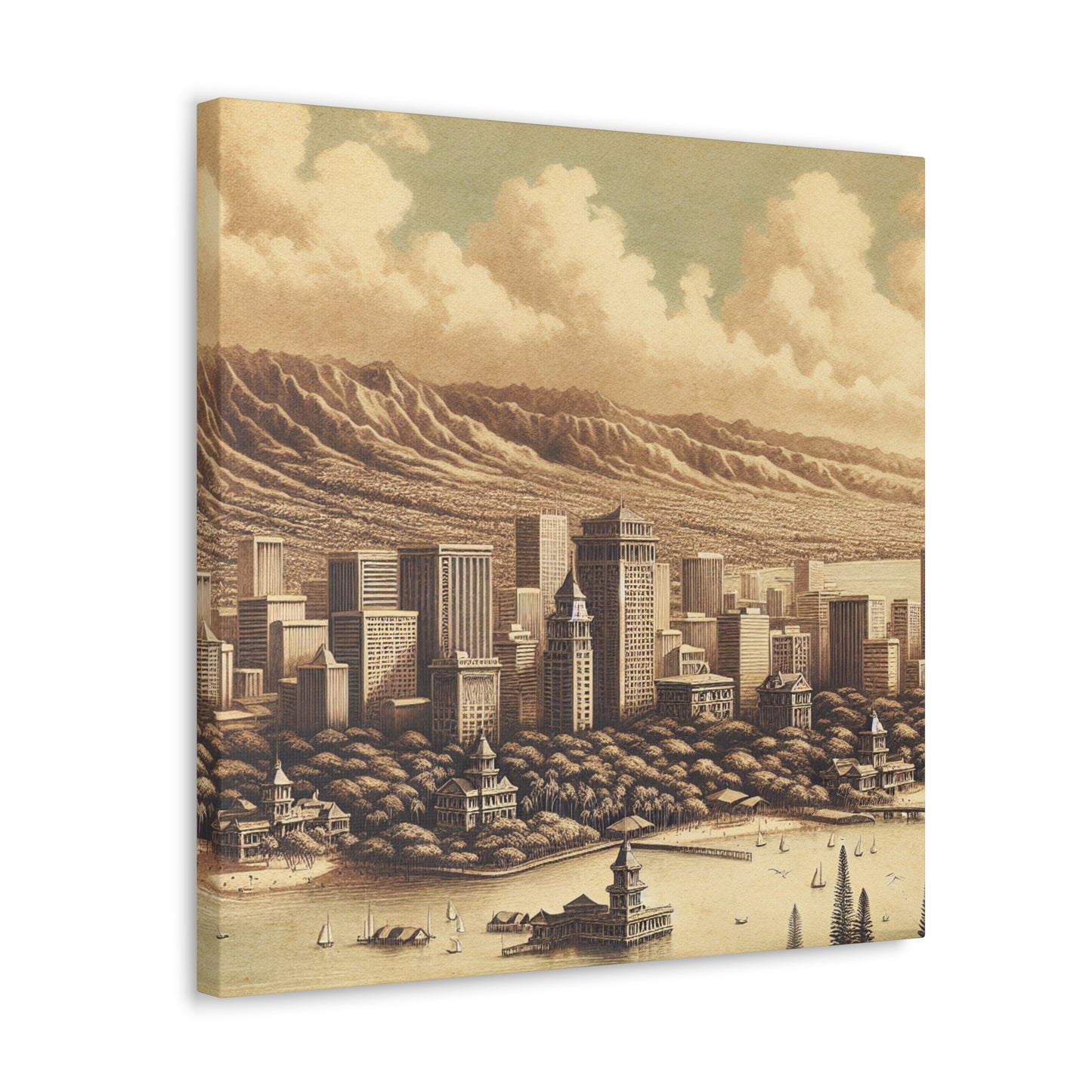 Eternal Honolulu Sunrise - Canvas