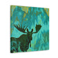 Moose in Expressionism - Canvas