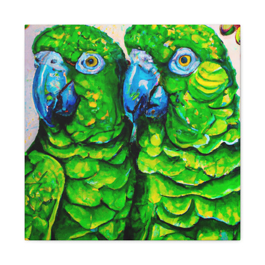 "Cage Free Parrots Joy" - Canvas