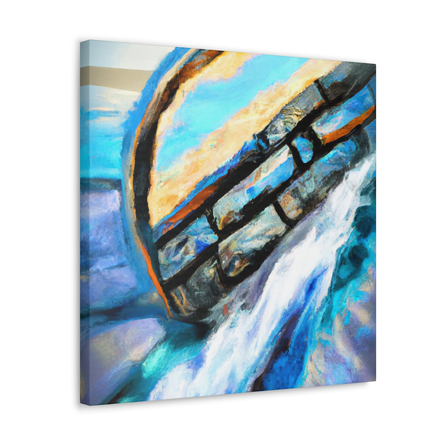 "Seawall Bluish Dreamscape" - Canvas