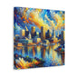 Harbor Hues of Baltimore - Canvas