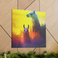 Pensive Llama Dreamscape - Canvas