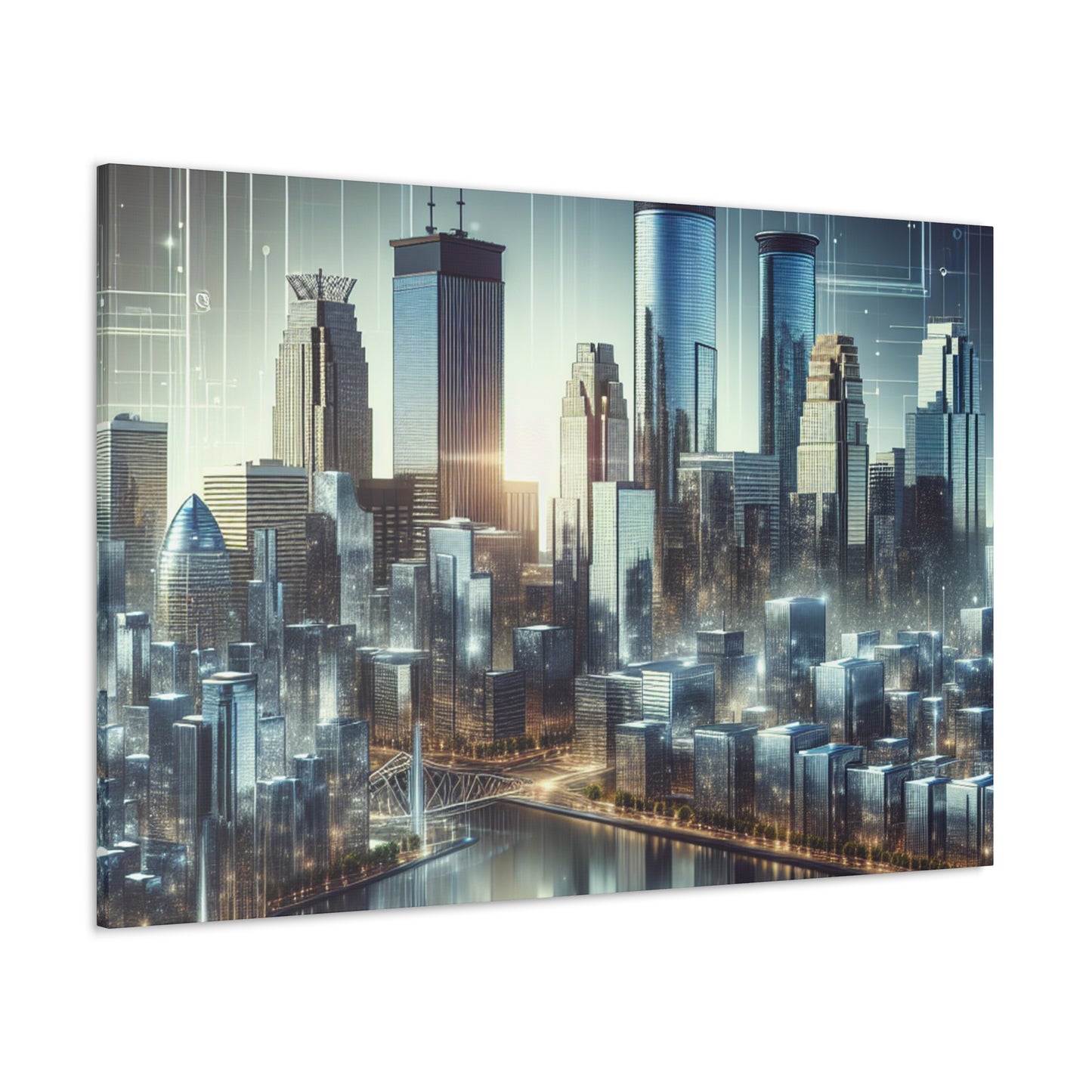 Urban Mirage Unveiled - Canvas