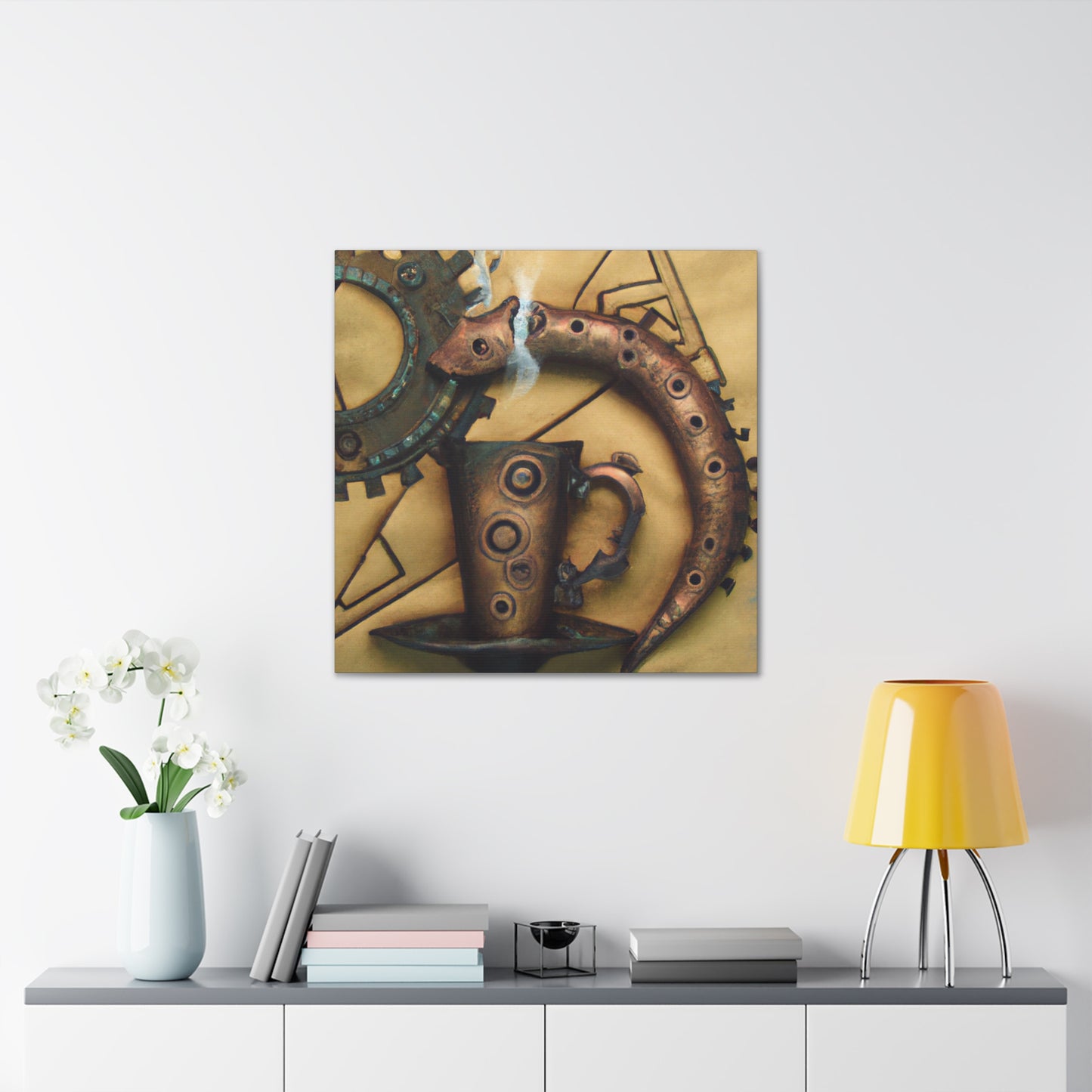 "Caffeinated Retro Futurism" - Canvas