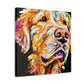 Golden Retriever Glow - Canvas