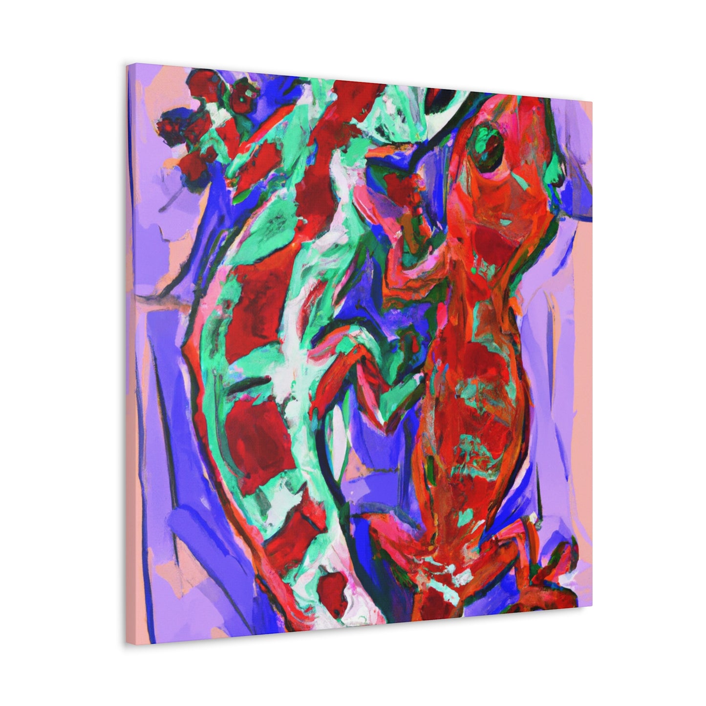 Gecko's Dreamscape-Expressionism - Canvas