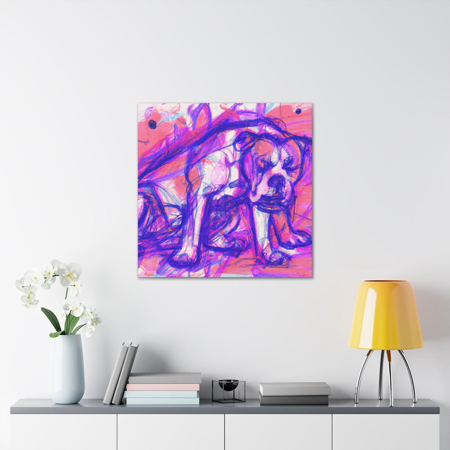 "American Bulldog Triumphant" - Canvas