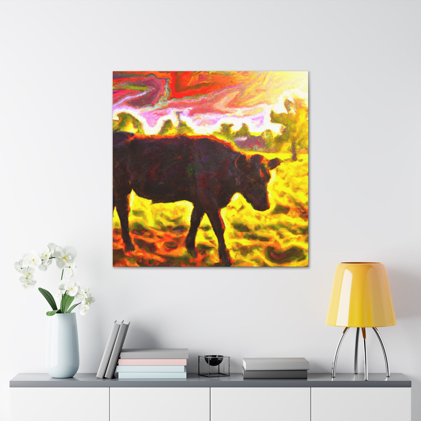 "Black Angus Majesty Unleashed" - Canvas