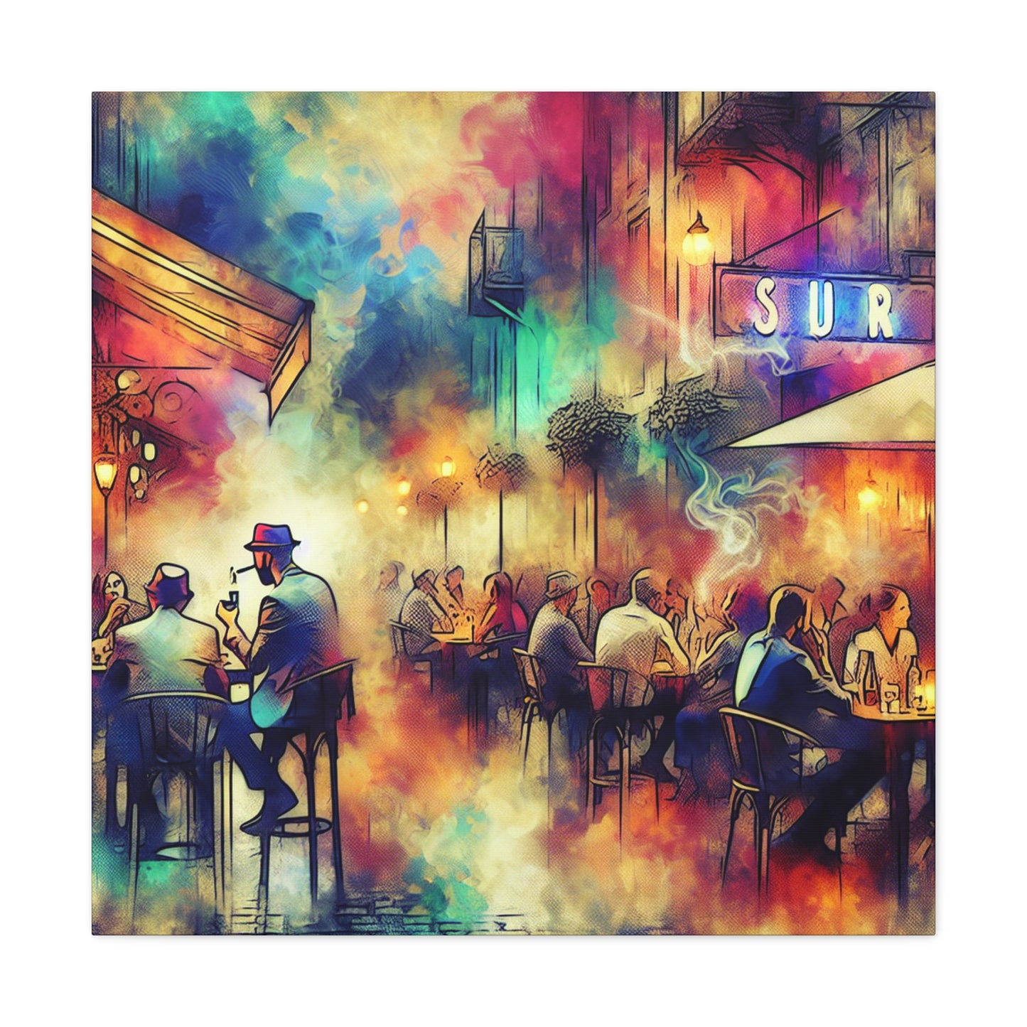 "The Hazy Jazz Joint" - Canvas