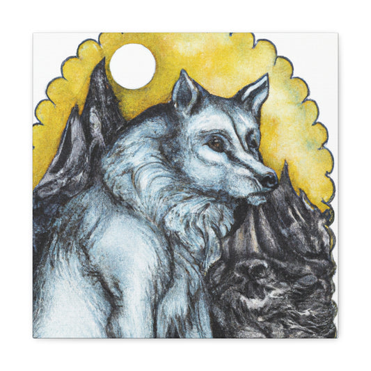 Wolf Roaming Majestically - Canvas