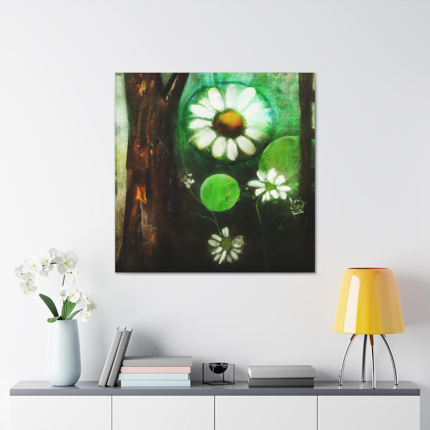 Daisy in Pristine Bloom - Canvas