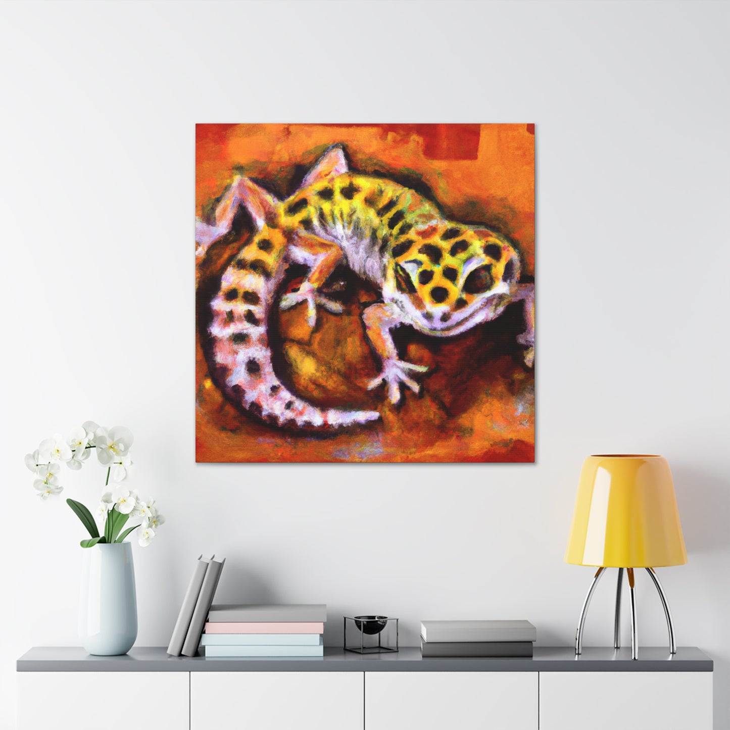 Leopard Gecko Reflection - Canvas