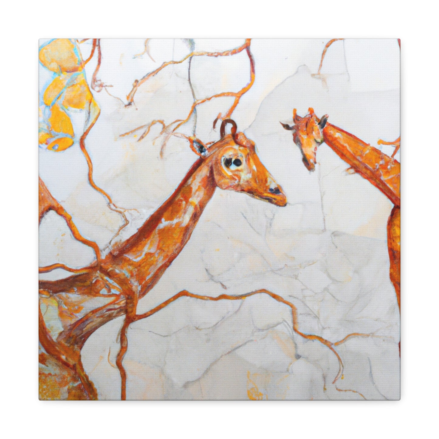 Giraffe in Art Nouveau - Canvas