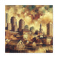 "Boston: Gilded Serenity Awakens" - Canvas