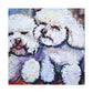 Bichon Frise Impressionism - Canvas