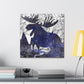 Moose in Abstraction - Canvas