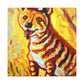 "Tasmanian Tiger Impression" - Canvas