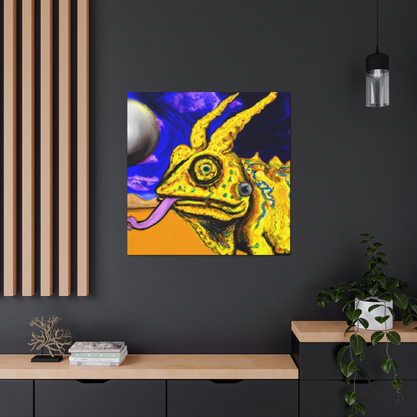 "Horned Lizard Fantasy Dream" - Canvas