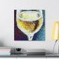 "Wine Glass Enraptured". - Canvas