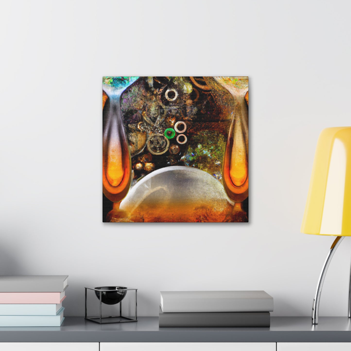 "Boozy Steampunk Bacchanal" - Canvas