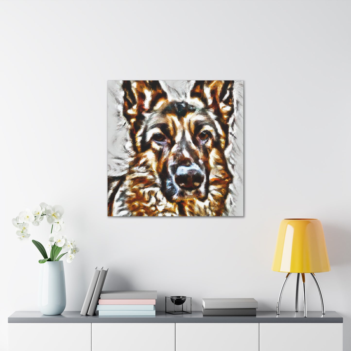 "Canine Guardian Sentinel" - Canvas