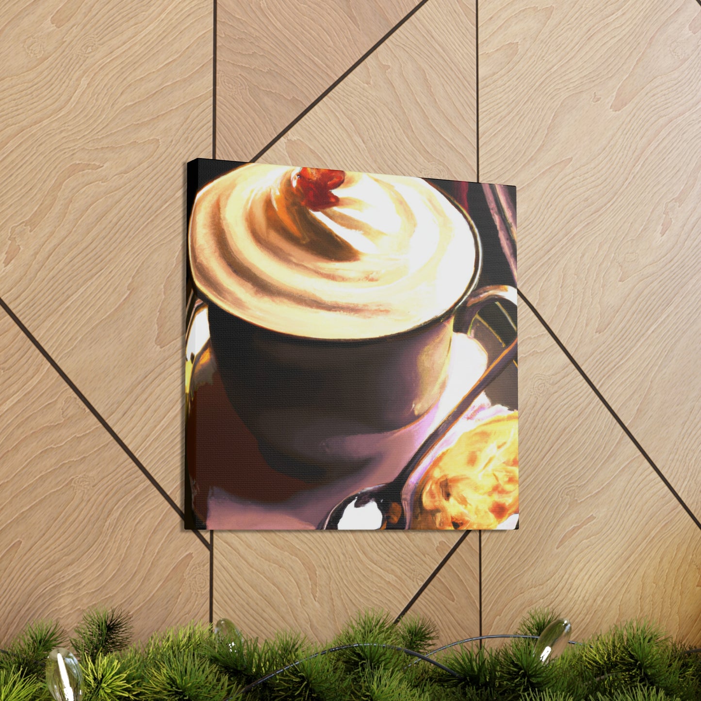 Cafe Cappuchino Splendor - Canvas