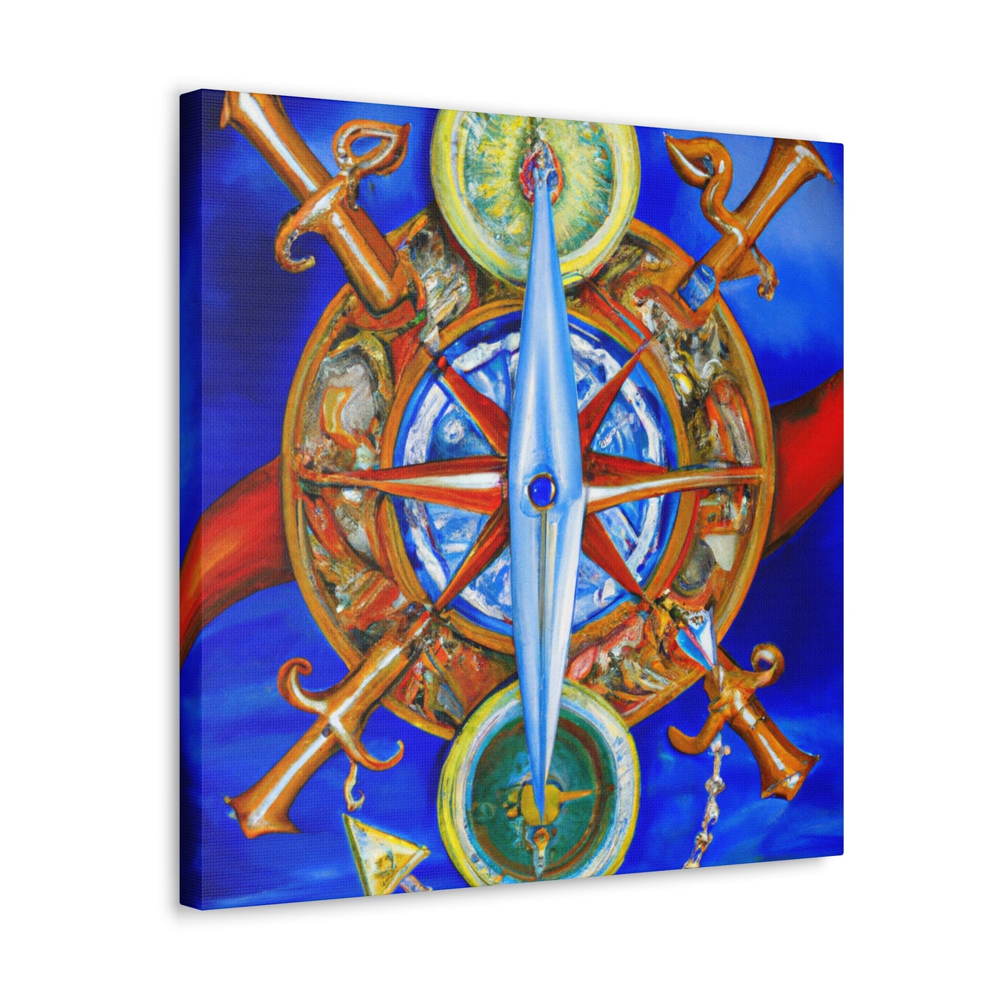 "Compass with a Twist" - Canvas