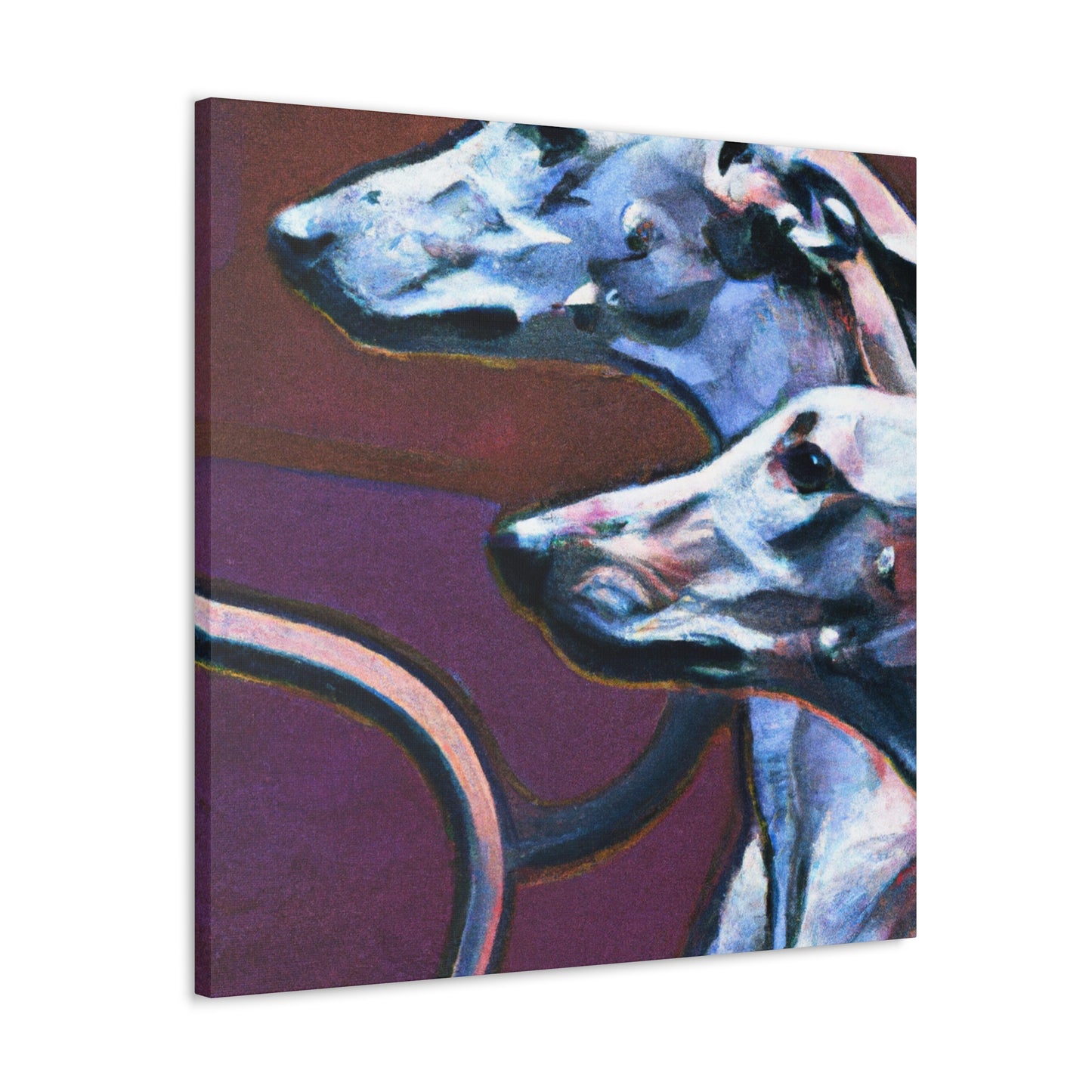 Greyhound in Motion - Canvas