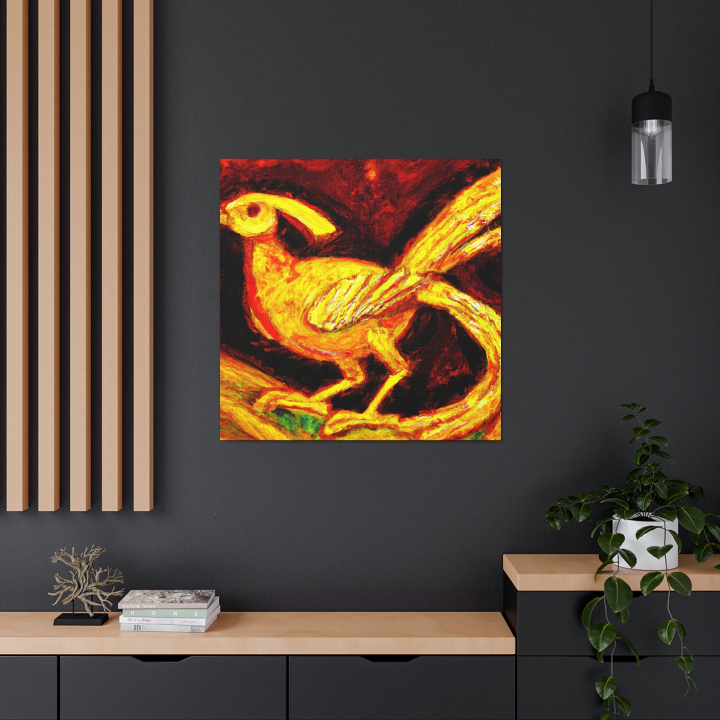 Golden Pheasant Dreaming - Canvas