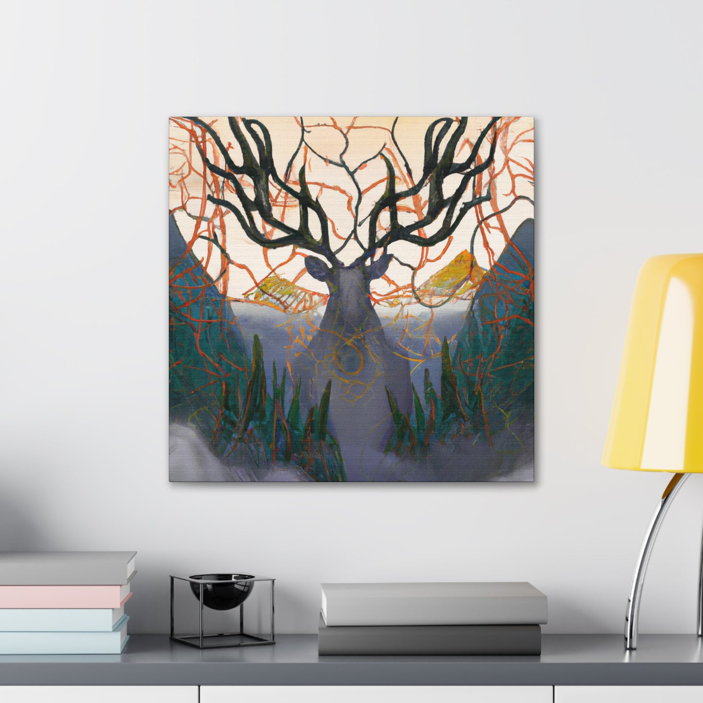 "The Majestic Elk Scene" - Canvas