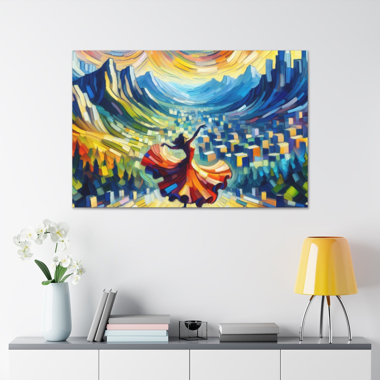 Vibrant Dancing Melodies - Canvas