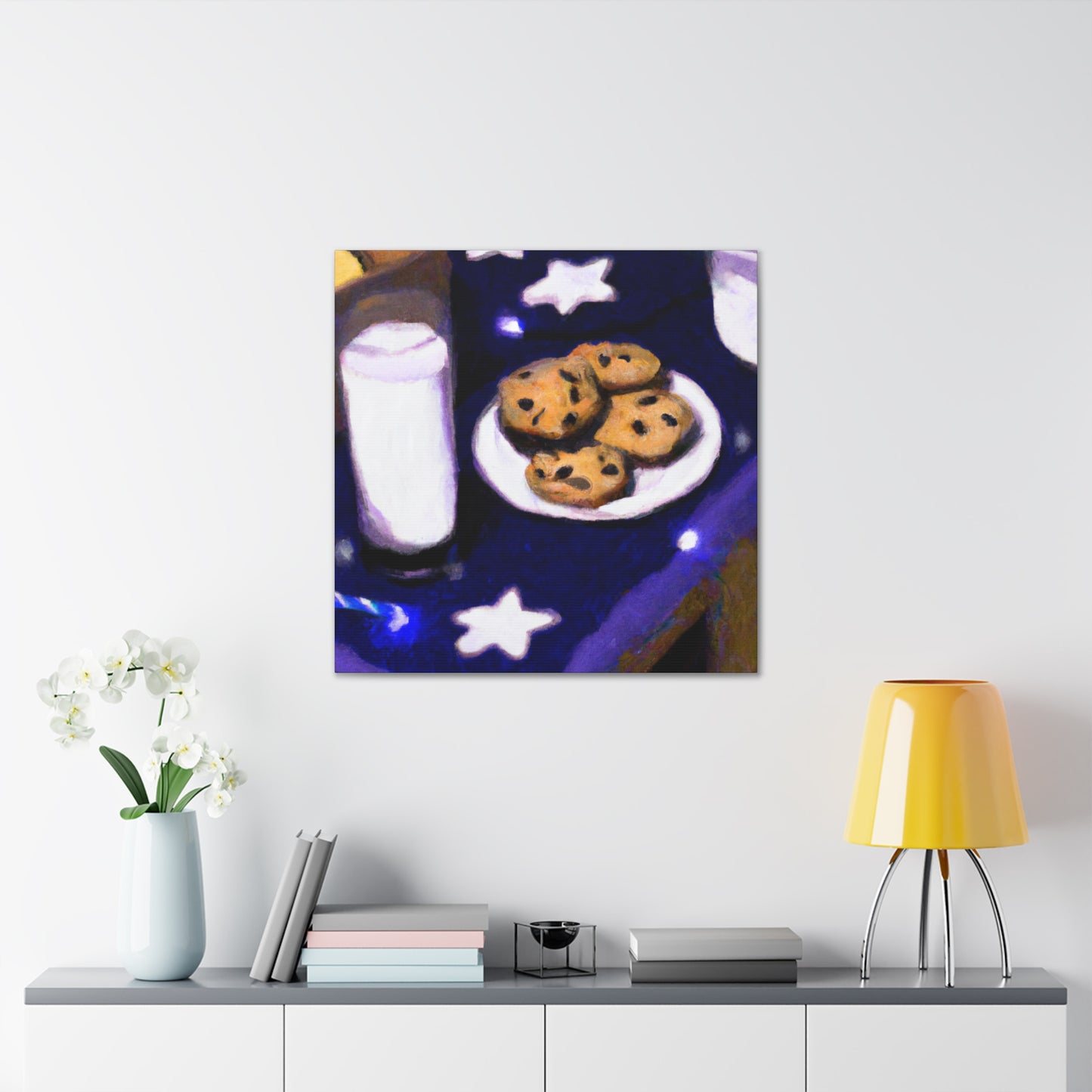 Milk and Cookie Delight - Canvas