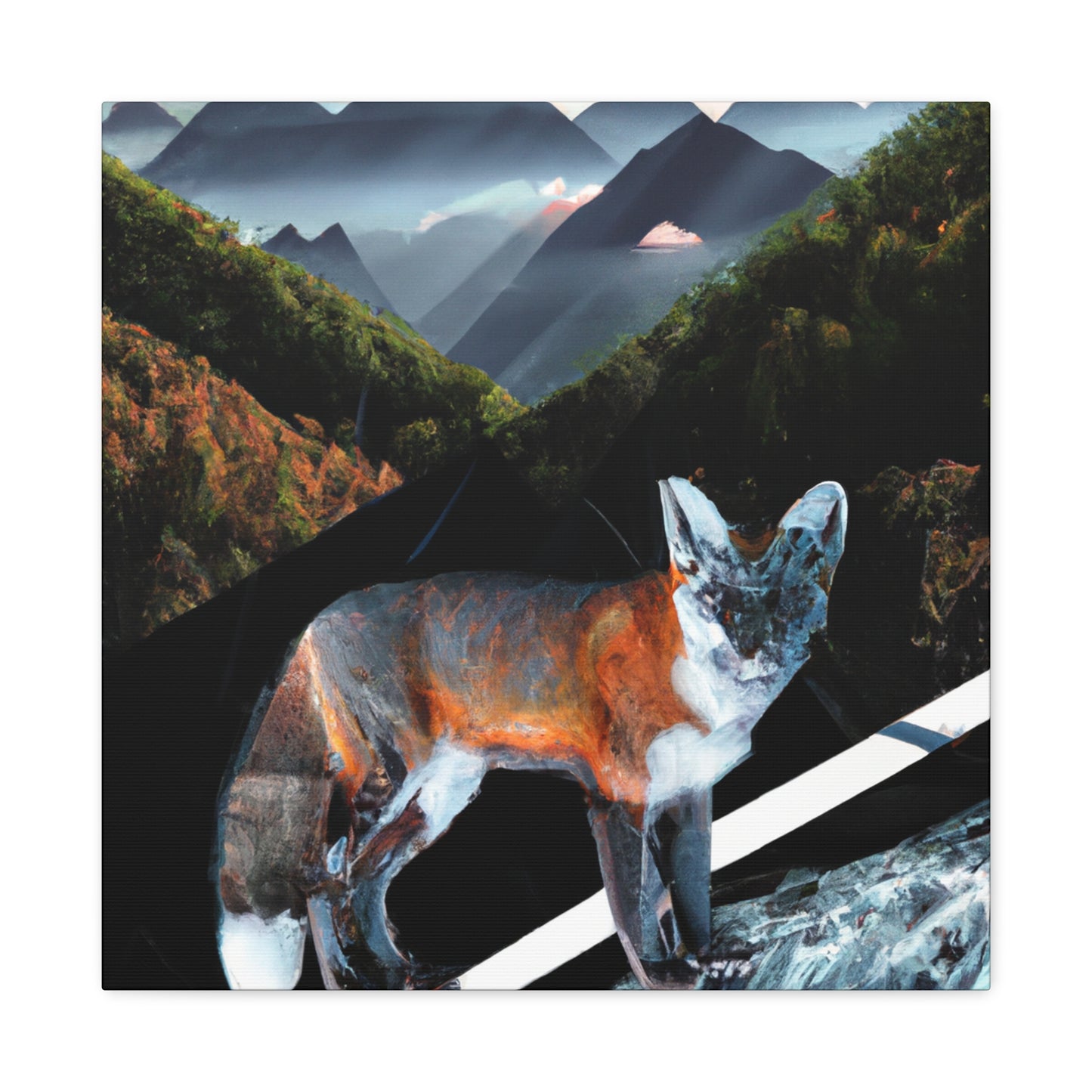 Fox in the Wild - Canvas