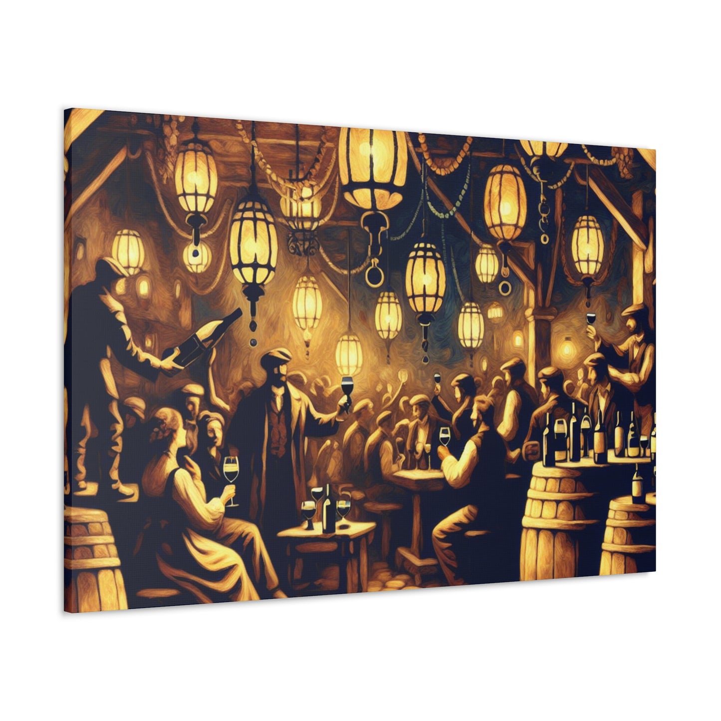 "Whimsical Wine Soiree" - Canvas